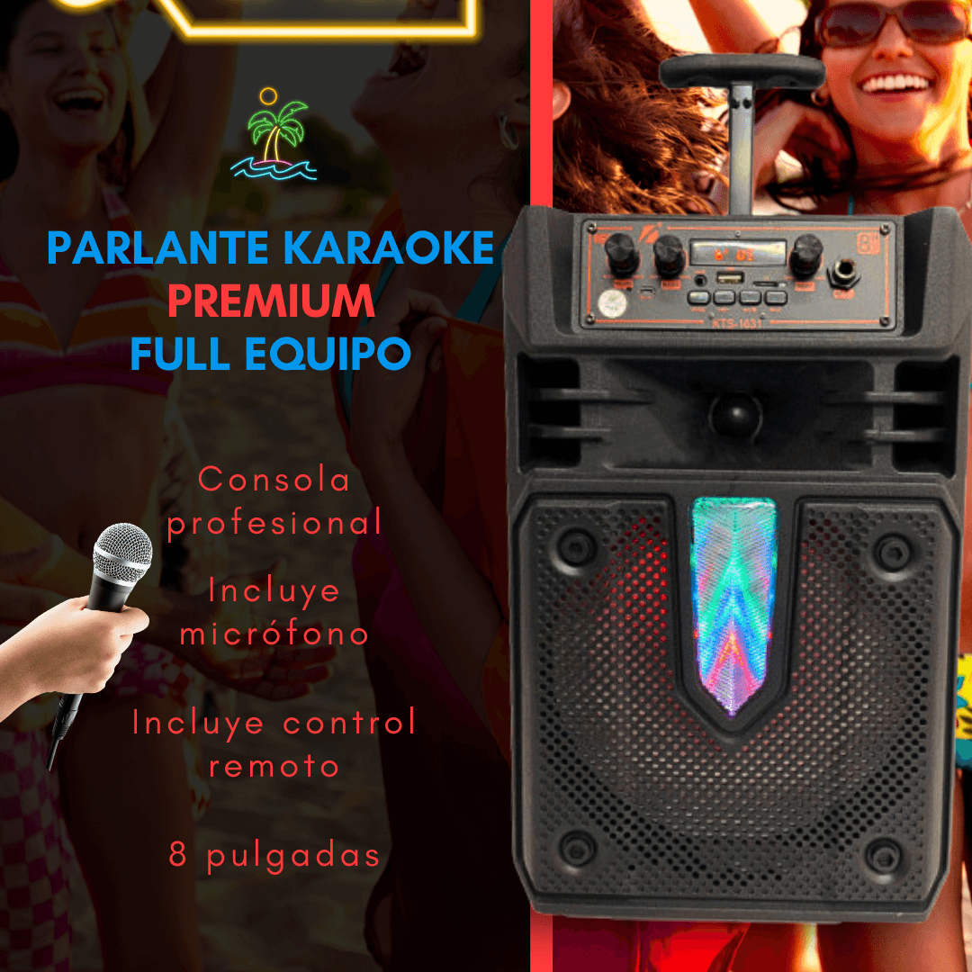 PARLANTE KARAOKE KTS CON PARLANTE